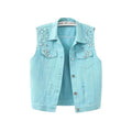Blauw Glitter Gilet