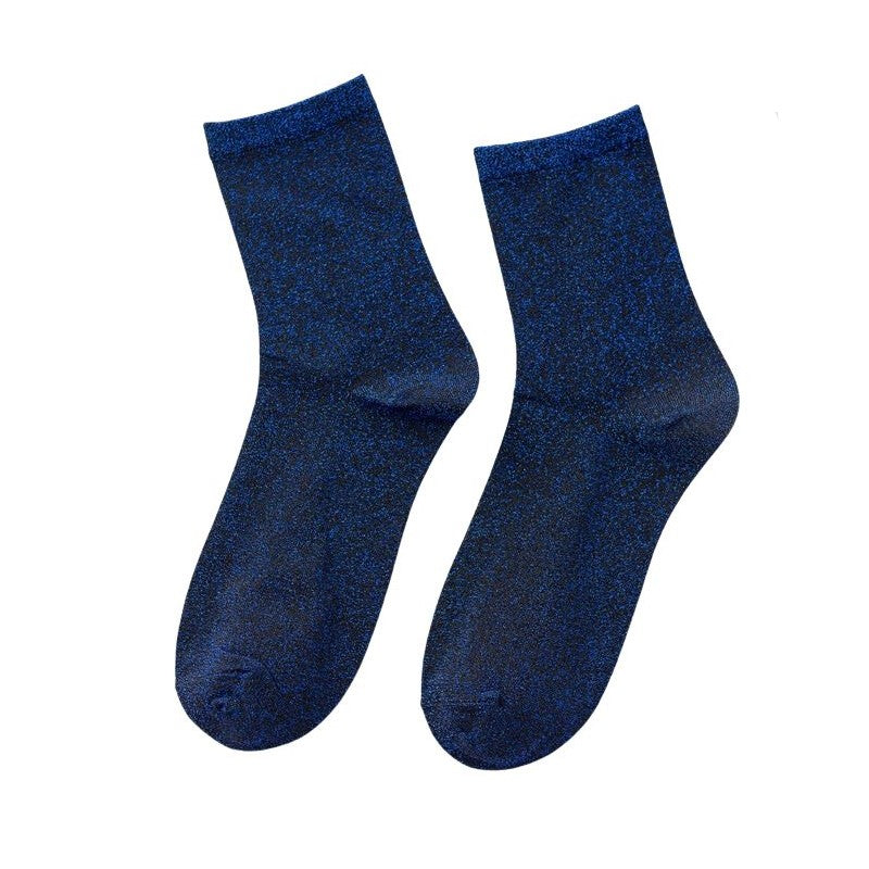 Blauwe Glitter Sokken