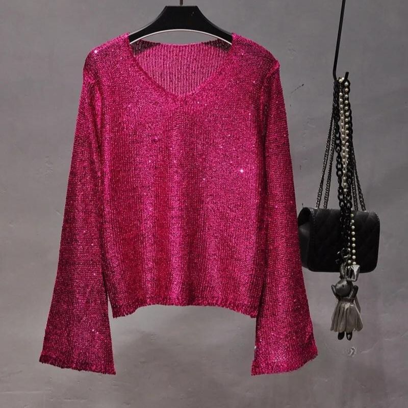 dames glitter trui