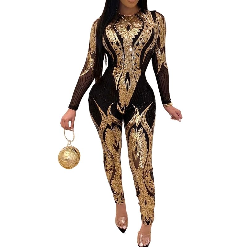 disco jumpsuit glitter