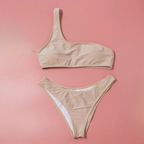 glitter bandeau bikini