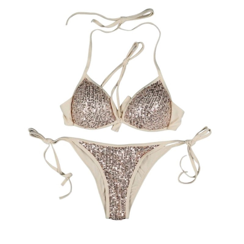 glitter bikini goud