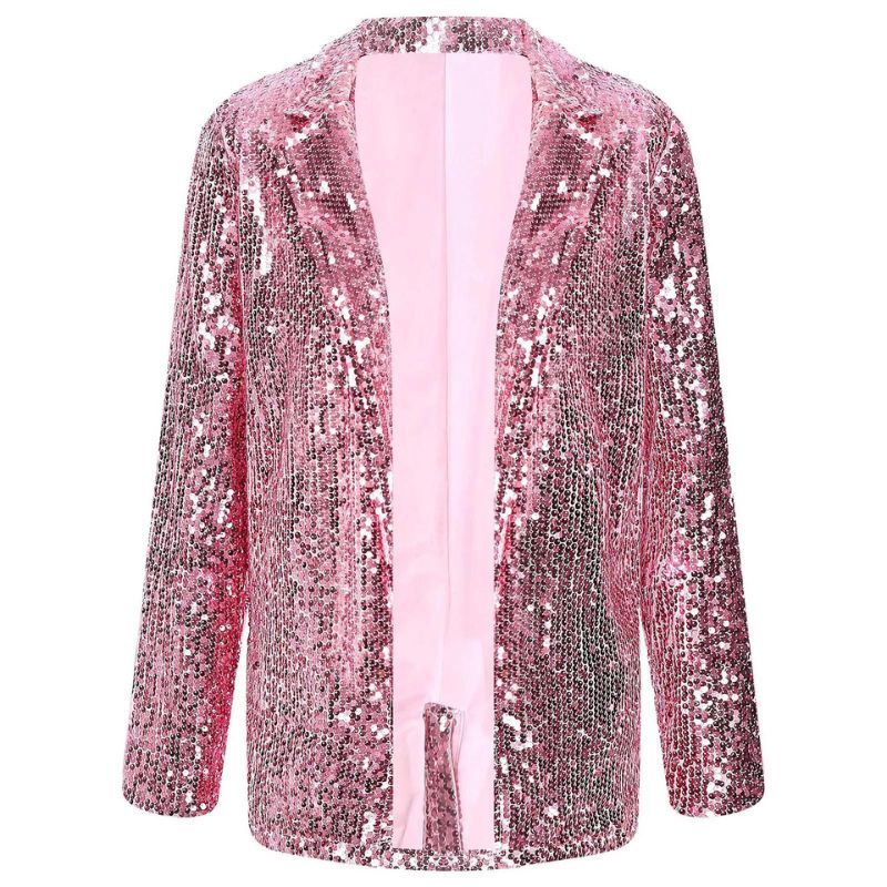 glitter blazer roze