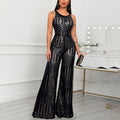 Glitter Flared Jumpsuit