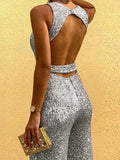 Glitter Jumpsuit Open Rug