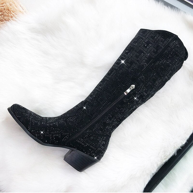 glitter laarsjes dames