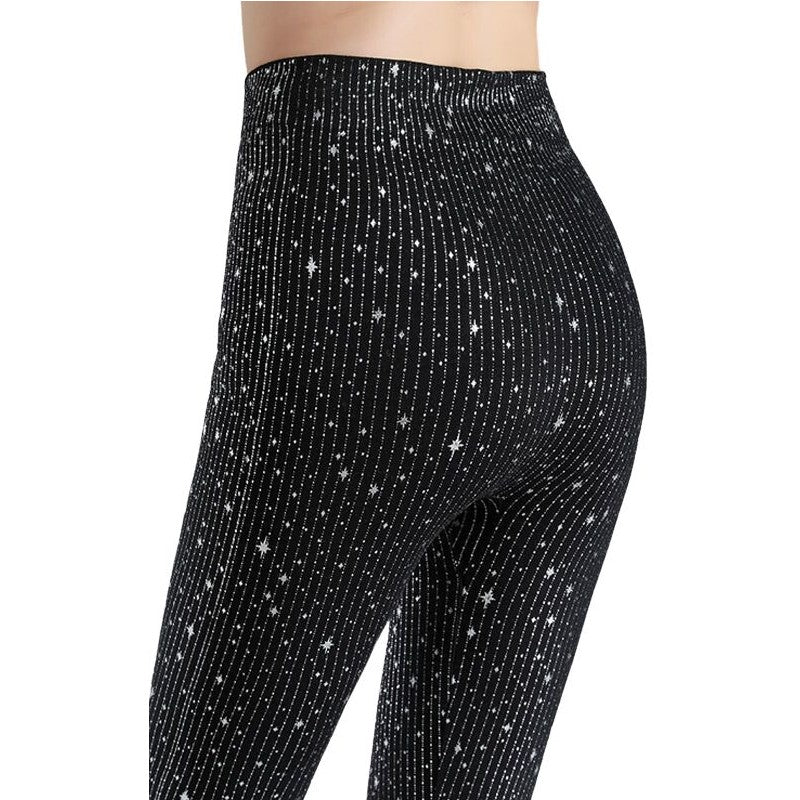 Glitter Legging Zilver