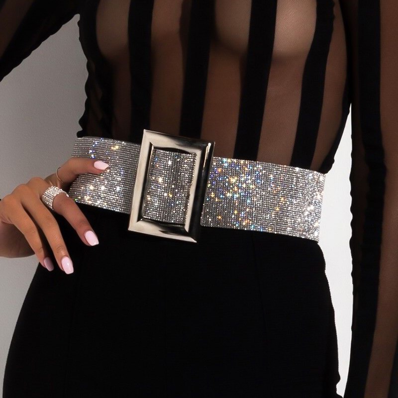 glitter riem voor jurk