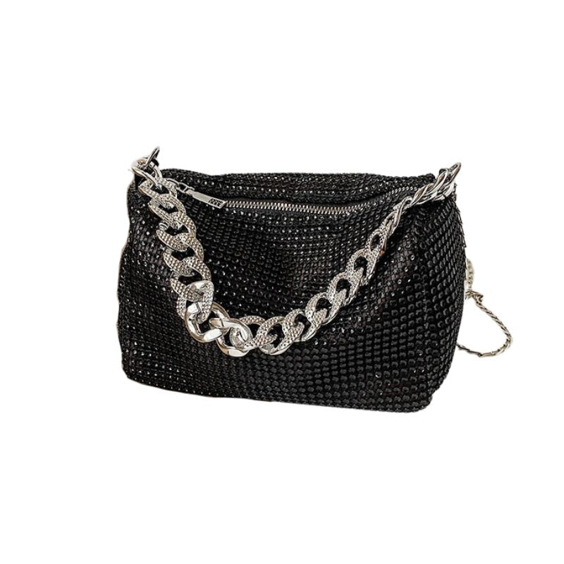 glitter tas zwart