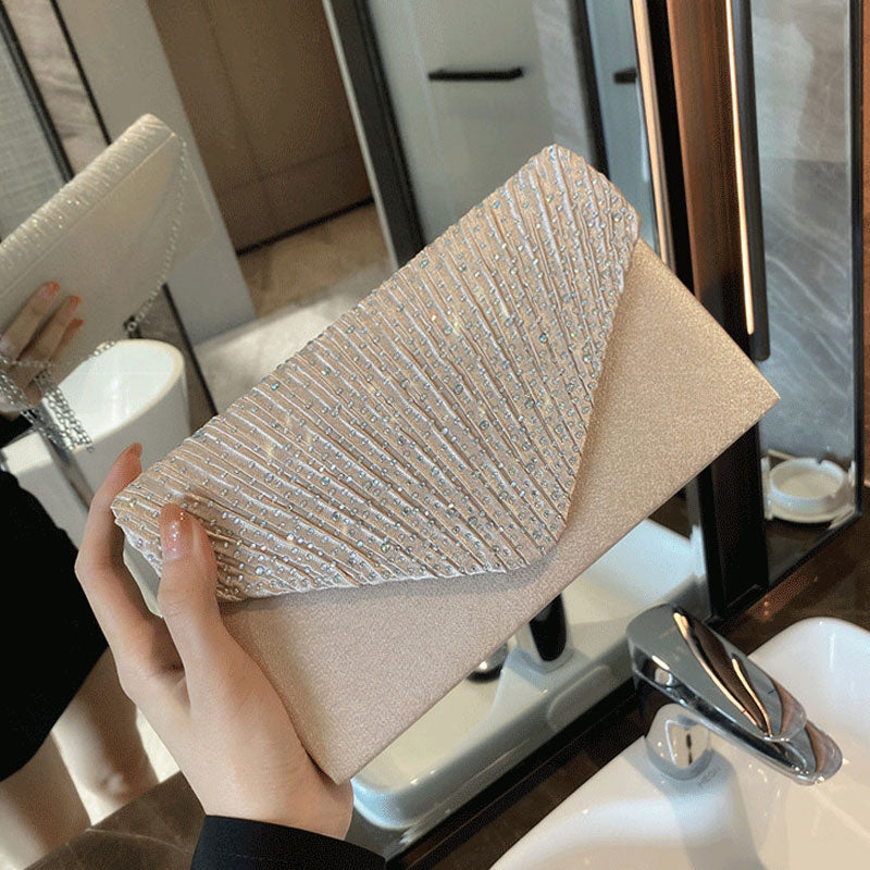 glitter tasje goud