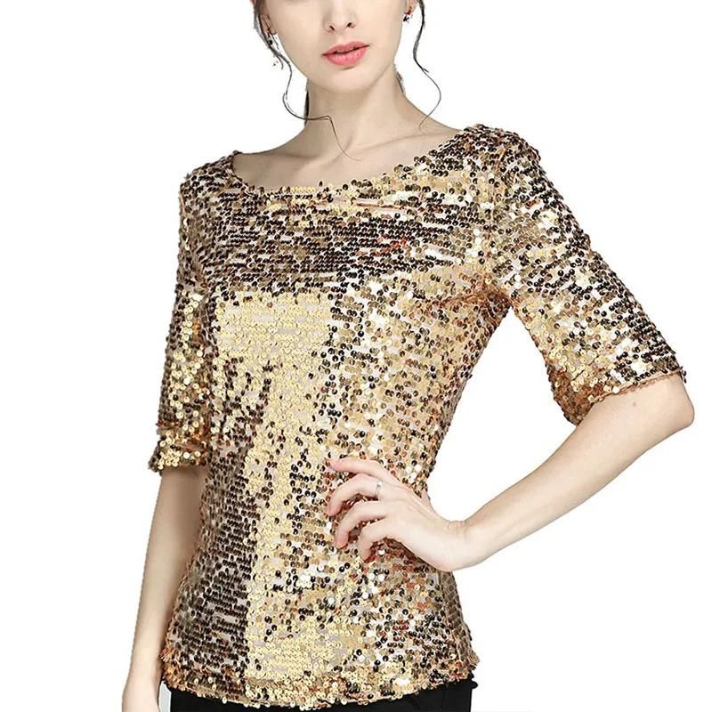 Goud Glitter Shirt