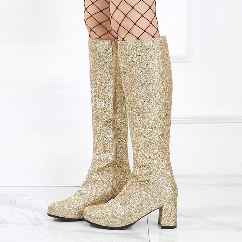 gouden glitter laarzen
