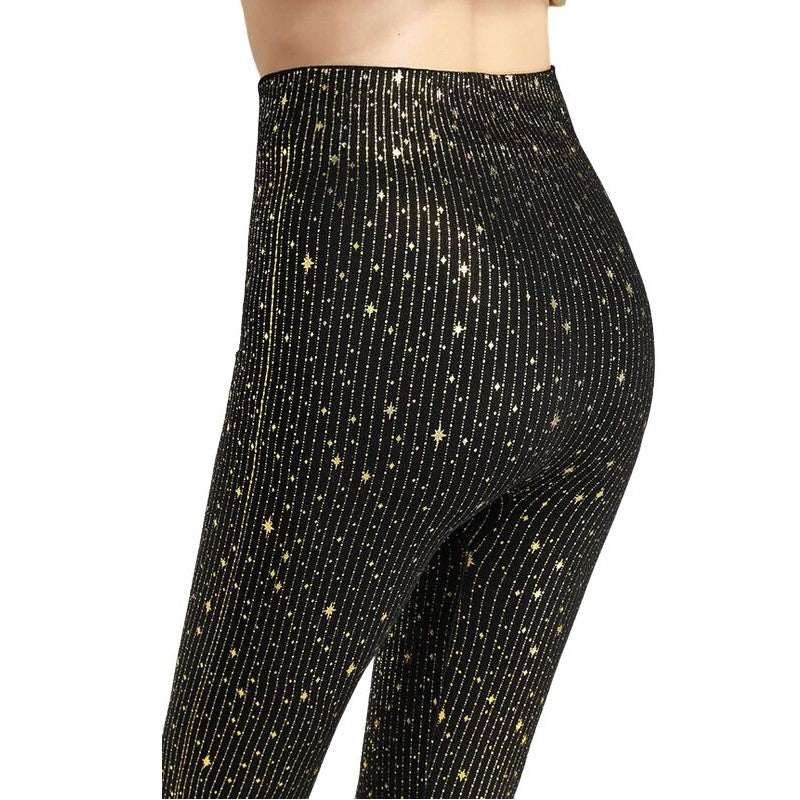gouden glitter legging
