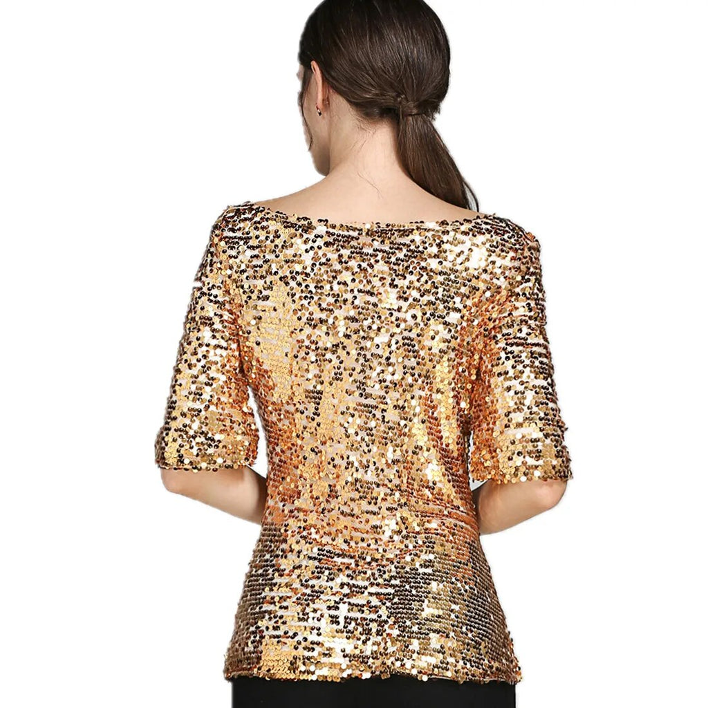gouden glitter shirt