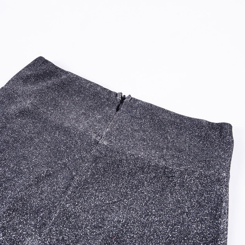 grijze glitter broek