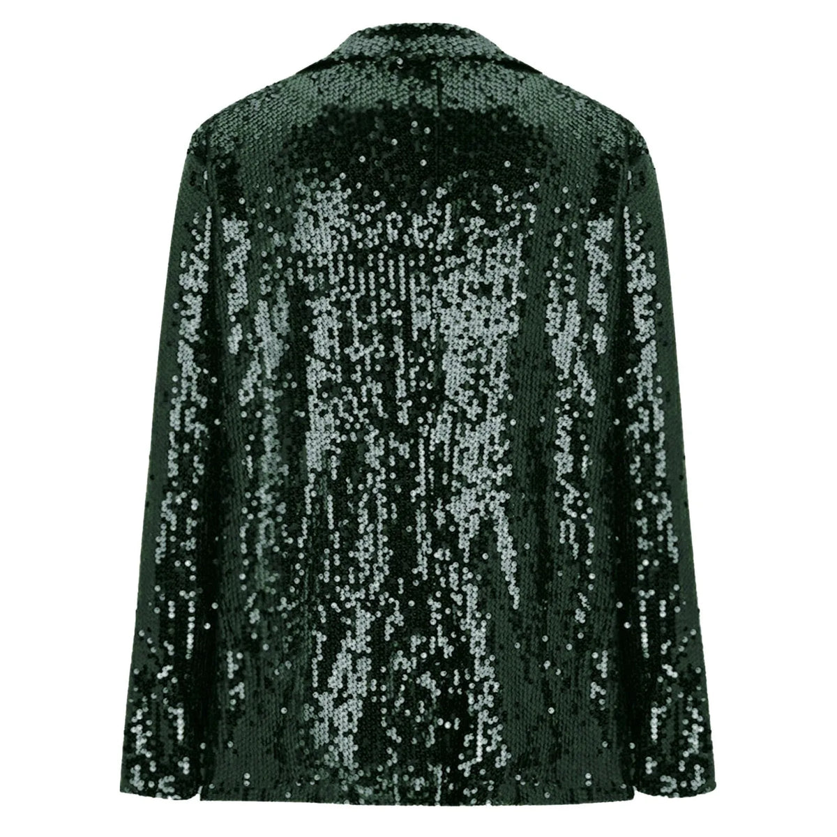 groene glitter jas