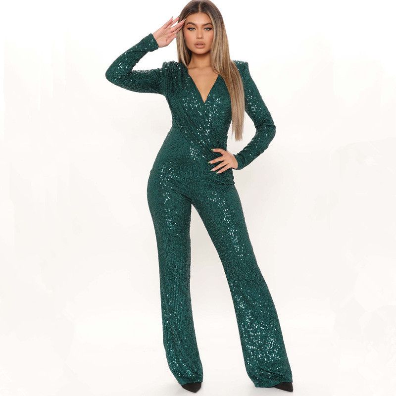 Jumpsuit Glitter Groen