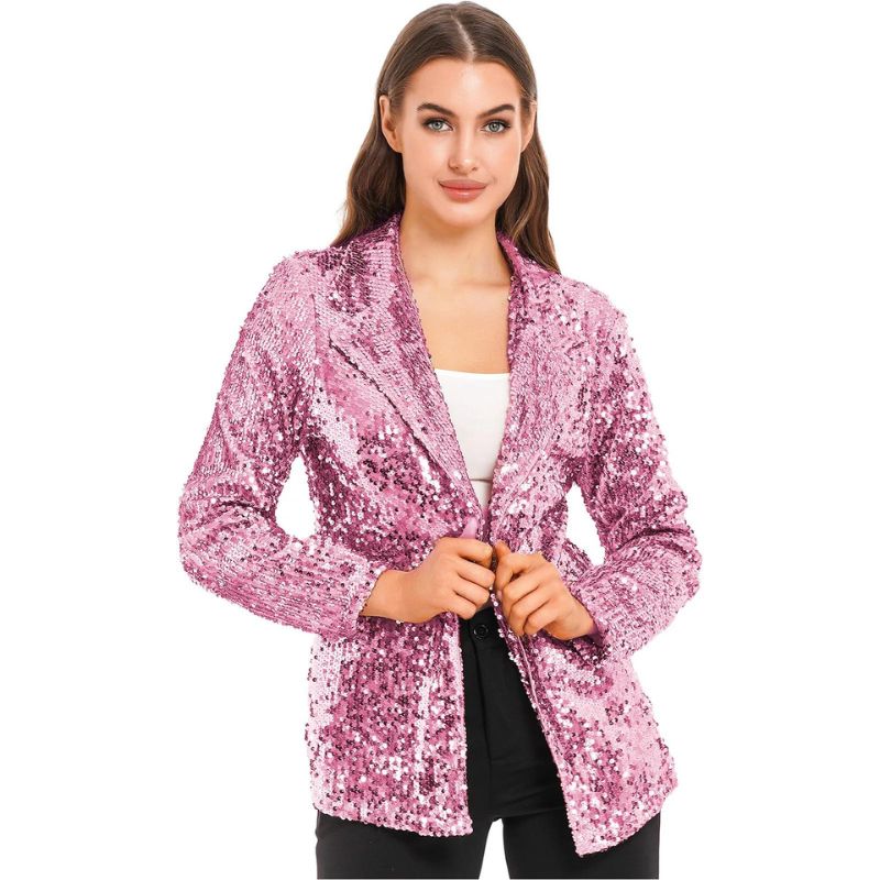Roze Glitter Blazer
