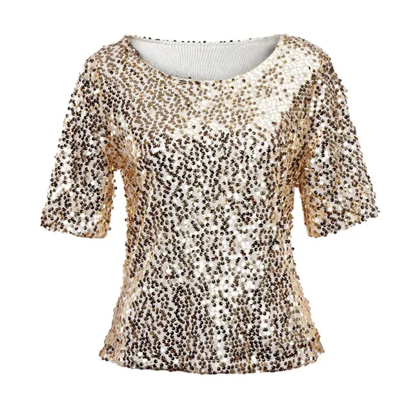 shirt goud glitter
