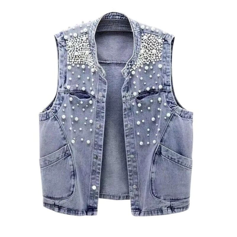 Spijkerjas Gilet