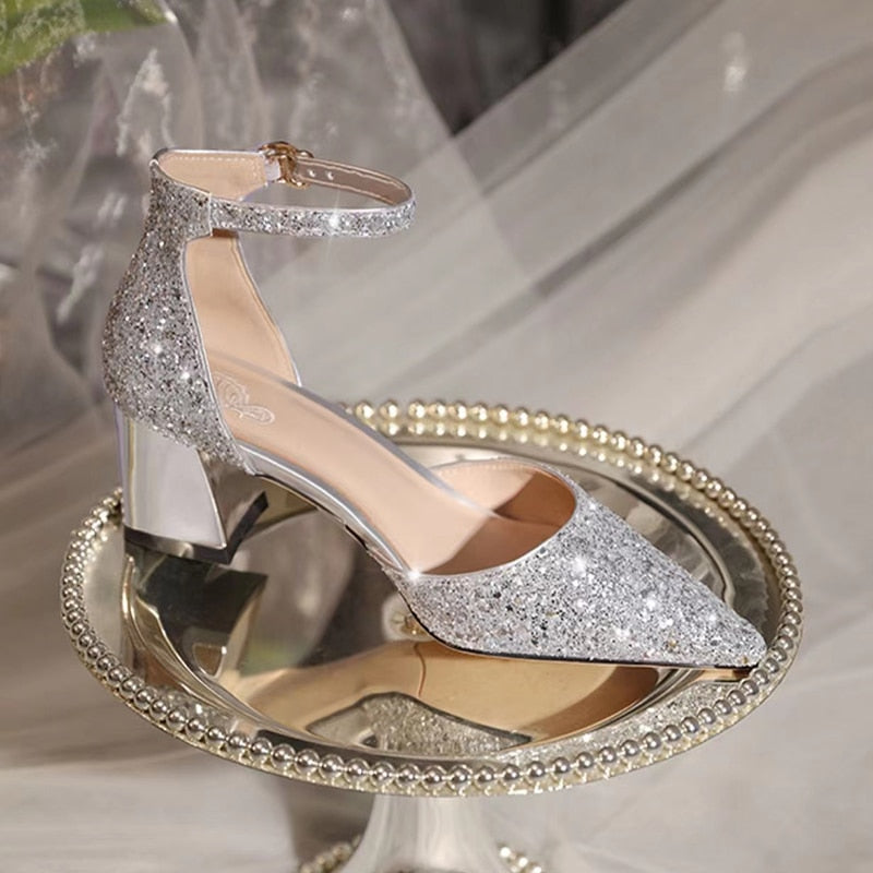 Glitter Hakken Zilver