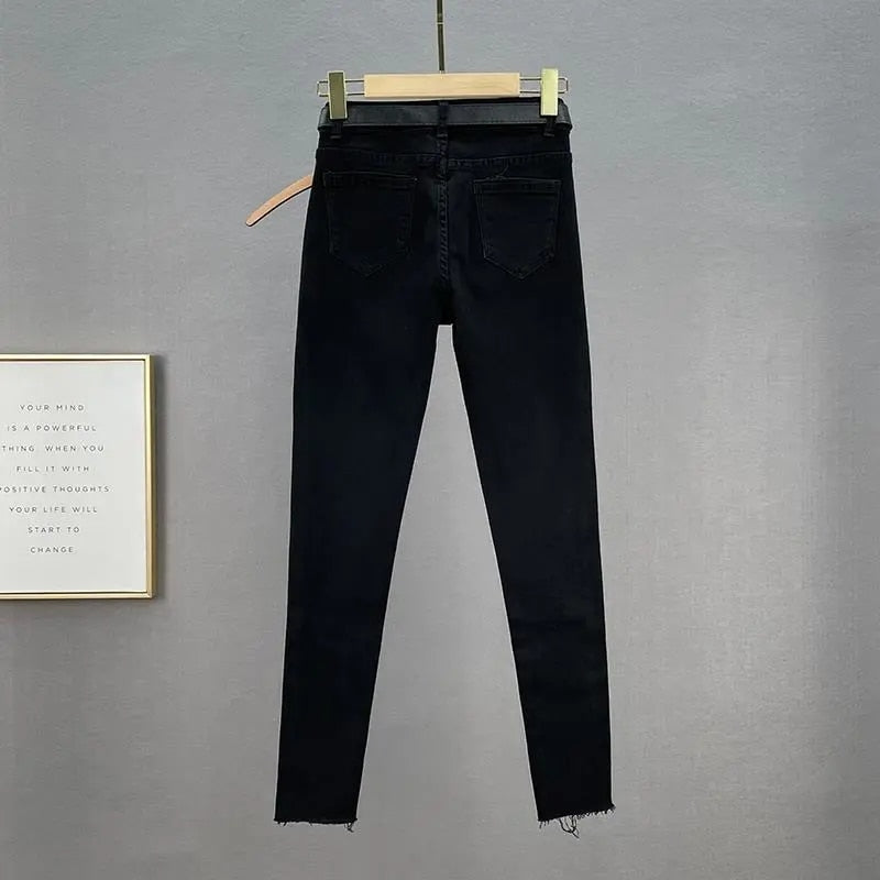 zwarte jeans met glitter